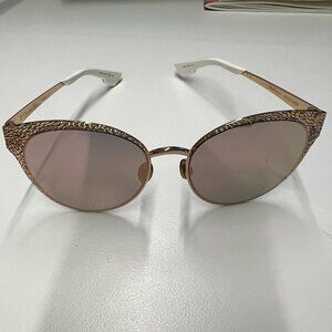 Christian Dior Gold Mirrored Cateye Edition Limitée - Limited Edition